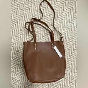 Brown Leather Tote Bag